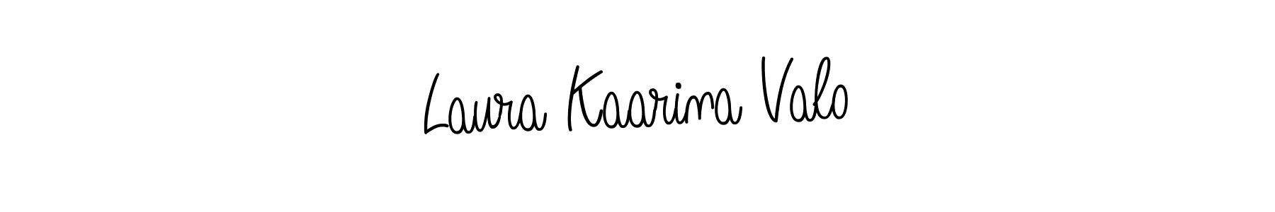Design your own signature with our free online signature maker. With this signature software, you can create a handwritten (Angelique-Rose-font-FFP) signature for name Laura Kaarina Valo. Laura Kaarina Valo signature style 5 images and pictures png