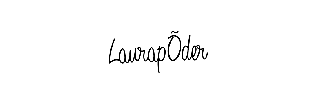 Make a beautiful signature design for name LaurapÕder. With this signature (Angelique-Rose-font-FFP) style, you can create a handwritten signature for free. LaurapÕder signature style 5 images and pictures png