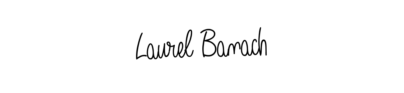 Create a beautiful signature design for name Laurel Banach. With this signature (Angelique-Rose-font-FFP) fonts, you can make a handwritten signature for free. Laurel Banach signature style 5 images and pictures png