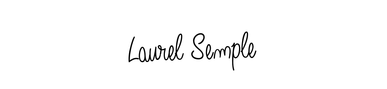 Design your own signature with our free online signature maker. With this signature software, you can create a handwritten (Angelique-Rose-font-FFP) signature for name Laurel Semple. Laurel Semple signature style 5 images and pictures png