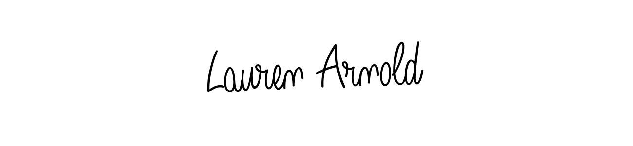 How to make Lauren Arnold signature? Angelique-Rose-font-FFP is a professional autograph style. Create handwritten signature for Lauren Arnold name. Lauren Arnold signature style 5 images and pictures png