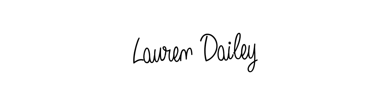 How to make Lauren Dailey name signature. Use Angelique-Rose-font-FFP style for creating short signs online. This is the latest handwritten sign. Lauren Dailey signature style 5 images and pictures png