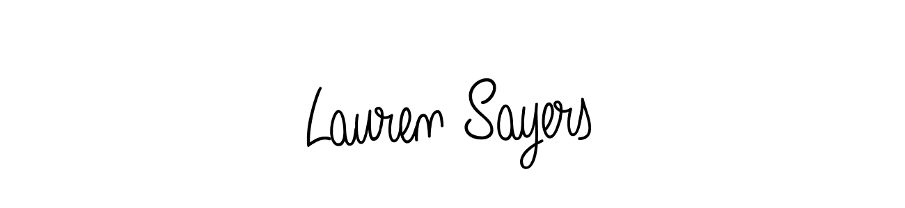 Lauren Sayers stylish signature style. Best Handwritten Sign (Angelique-Rose-font-FFP) for my name. Handwritten Signature Collection Ideas for my name Lauren Sayers. Lauren Sayers signature style 5 images and pictures png