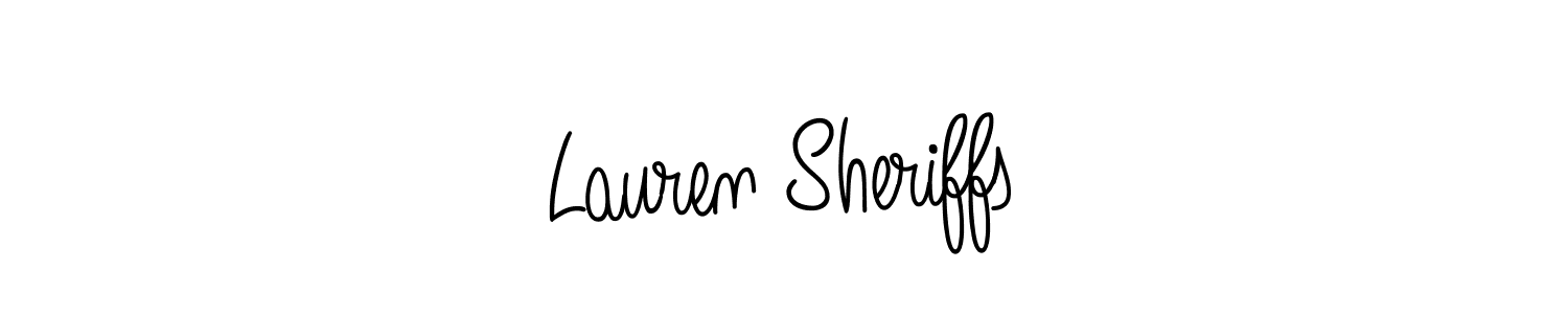 How to Draw Lauren Sheriffs signature style? Angelique-Rose-font-FFP is a latest design signature styles for name Lauren Sheriffs. Lauren Sheriffs signature style 5 images and pictures png