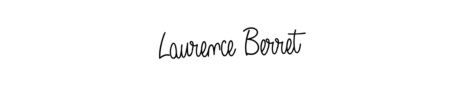 You should practise on your own different ways (Angelique-Rose-font-FFP) to write your name (Laurence Berret) in signature. don't let someone else do it for you. Laurence Berret signature style 5 images and pictures png
