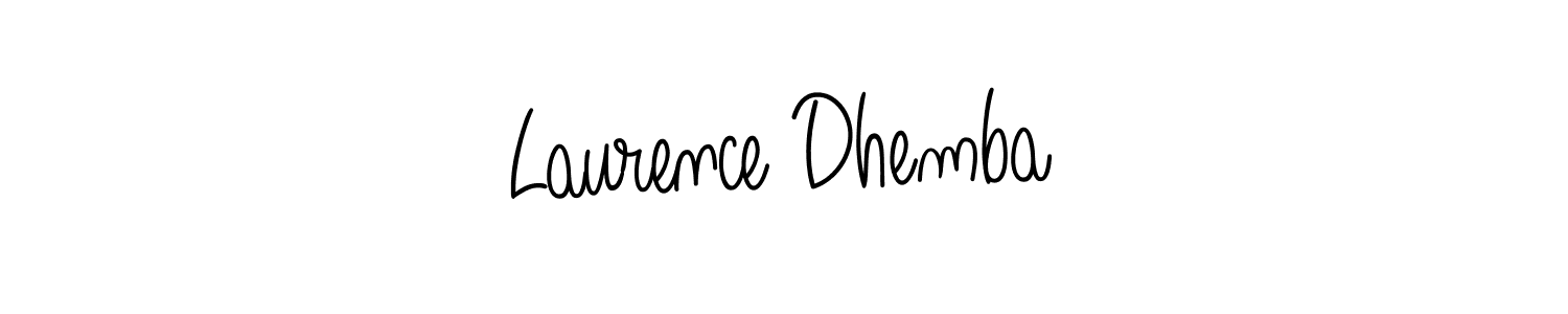 Make a beautiful signature design for name Laurence Dhemba. With this signature (Angelique-Rose-font-FFP) style, you can create a handwritten signature for free. Laurence Dhemba signature style 5 images and pictures png