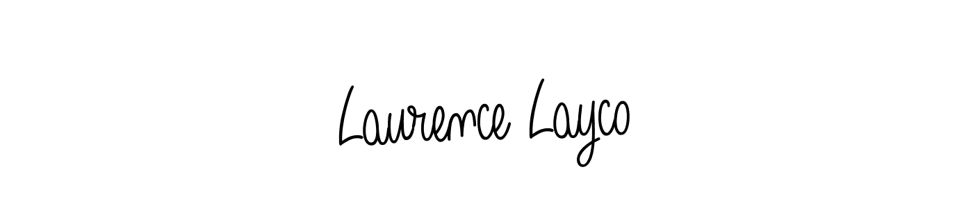 Design your own signature with our free online signature maker. With this signature software, you can create a handwritten (Angelique-Rose-font-FFP) signature for name Laurence Layco. Laurence Layco signature style 5 images and pictures png