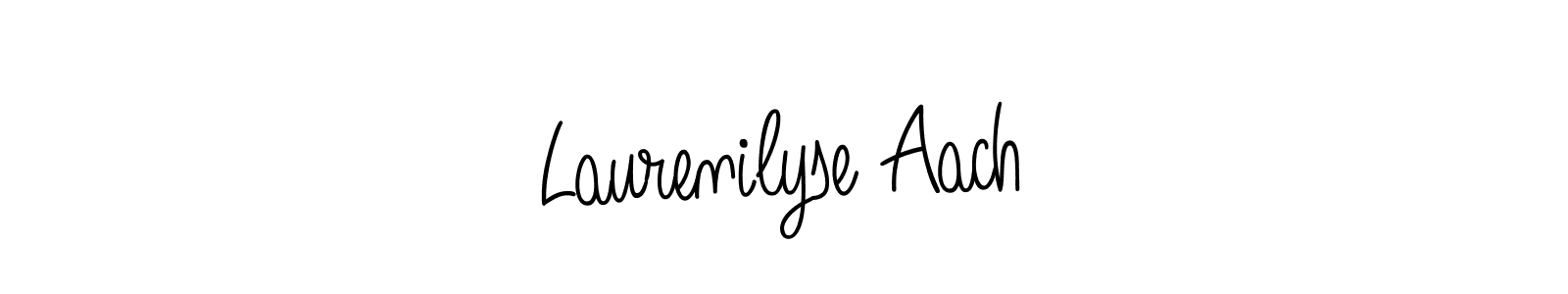 Design your own signature with our free online signature maker. With this signature software, you can create a handwritten (Angelique-Rose-font-FFP) signature for name Laurenilyse Aach. Laurenilyse Aach signature style 5 images and pictures png