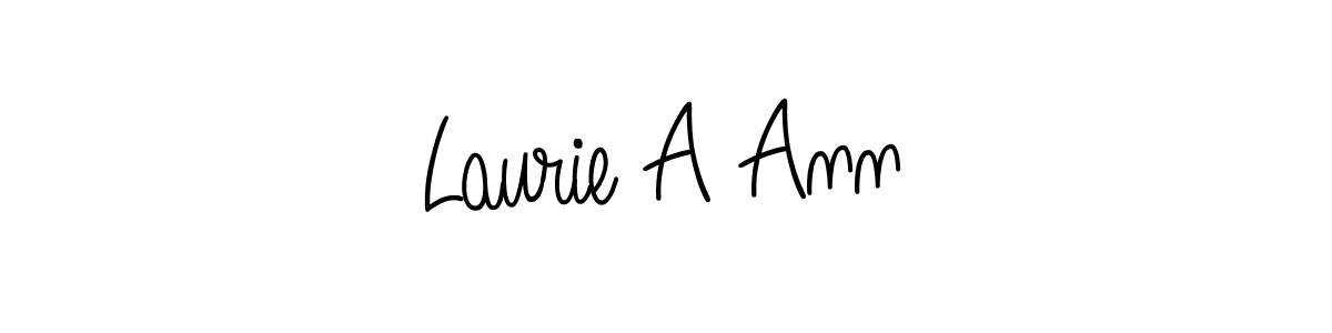 Angelique-Rose-font-FFP is a professional signature style that is perfect for those who want to add a touch of class to their signature. It is also a great choice for those who want to make their signature more unique. Get Laurie A Ann name to fancy signature for free. Laurie A Ann signature style 5 images and pictures png
