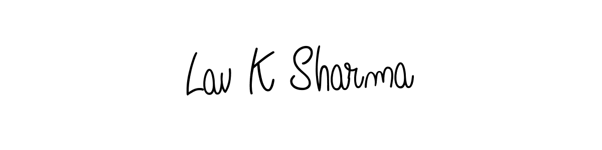 It looks lik you need a new signature style for name Lav K Sharma. Design unique handwritten (Angelique-Rose-font-FFP) signature with our free signature maker in just a few clicks. Lav K Sharma signature style 5 images and pictures png