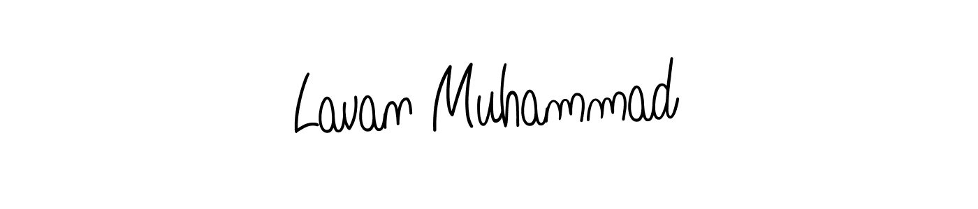 Also we have Lavan Muhammad name is the best signature style. Create professional handwritten signature collection using Angelique-Rose-font-FFP autograph style. Lavan Muhammad signature style 5 images and pictures png