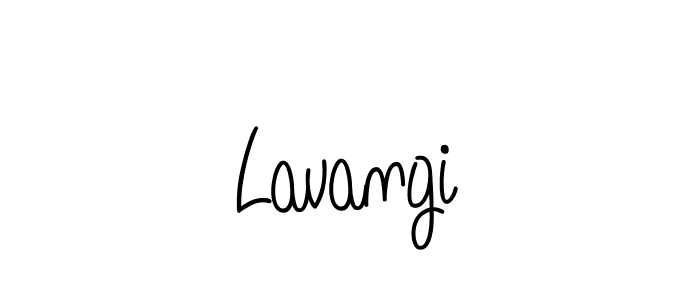 Use a signature maker to create a handwritten signature online. With this signature software, you can design (Angelique-Rose-font-FFP) your own signature for name Lavangi. Lavangi signature style 5 images and pictures png