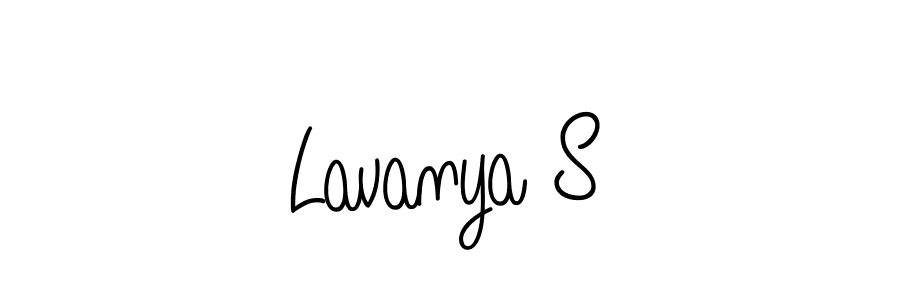 Also You can easily find your signature by using the search form. We will create Lavanya S name handwritten signature images for you free of cost using Angelique-Rose-font-FFP sign style. Lavanya S signature style 5 images and pictures png