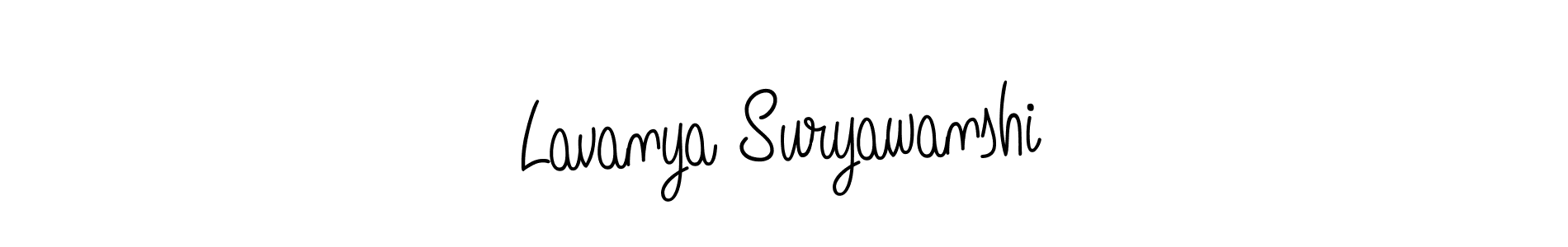 Also we have Lavanya Suryawanshi name is the best signature style. Create professional handwritten signature collection using Angelique-Rose-font-FFP autograph style. Lavanya Suryawanshi signature style 5 images and pictures png