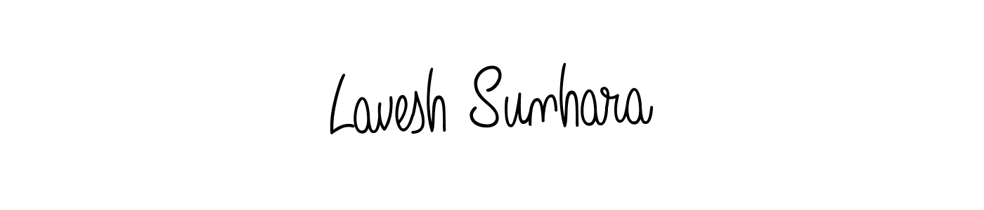 Create a beautiful signature design for name Lavesh Sunhara. With this signature (Angelique-Rose-font-FFP) fonts, you can make a handwritten signature for free. Lavesh Sunhara signature style 5 images and pictures png