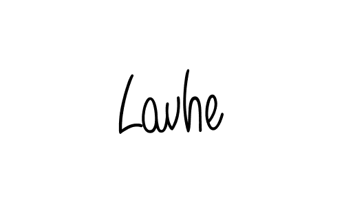 Design your own signature with our free online signature maker. With this signature software, you can create a handwritten (Angelique-Rose-font-FFP) signature for name Lavhe. Lavhe signature style 5 images and pictures png