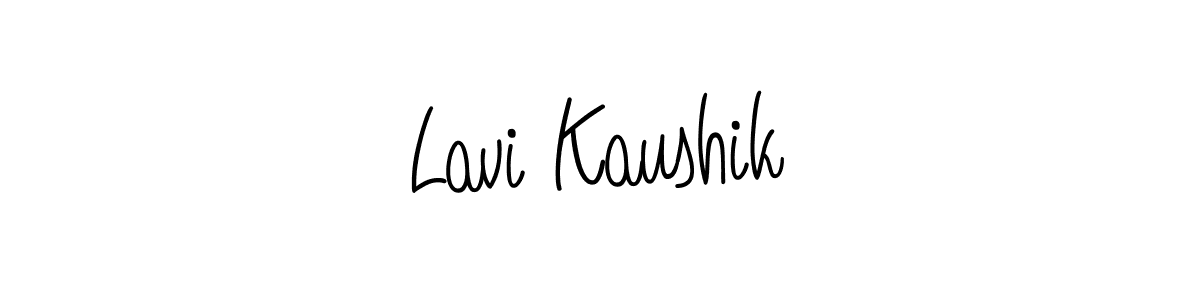 Create a beautiful signature design for name Lavi Kaushik. With this signature (Angelique-Rose-font-FFP) fonts, you can make a handwritten signature for free. Lavi Kaushik signature style 5 images and pictures png