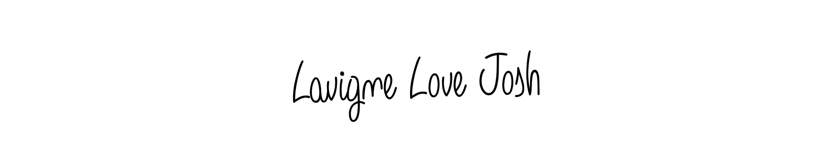 Once you've used our free online signature maker to create your best signature Angelique-Rose-font-FFP style, it's time to enjoy all of the benefits that Lavigne Love Josh name signing documents. Lavigne Love Josh signature style 5 images and pictures png