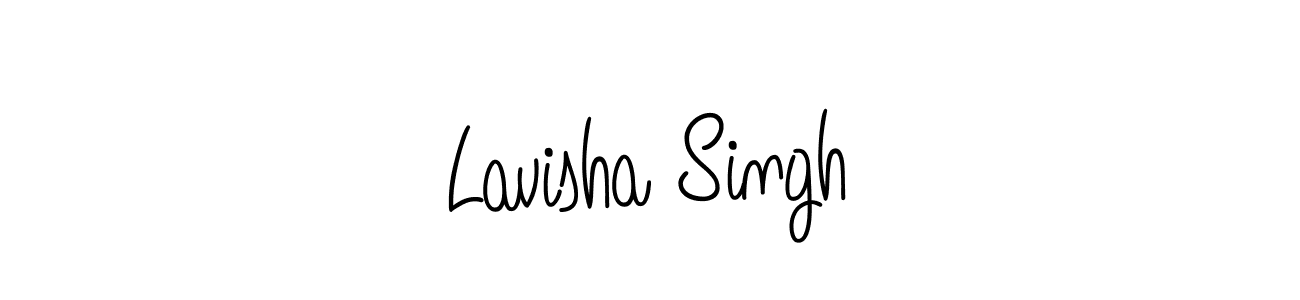 How to make Lavisha Singh signature? Angelique-Rose-font-FFP is a professional autograph style. Create handwritten signature for Lavisha Singh name. Lavisha Singh signature style 5 images and pictures png