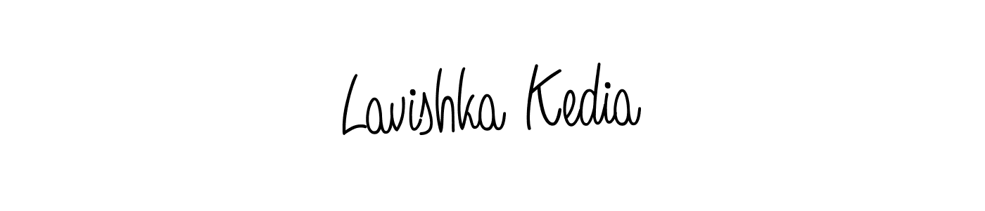 How to make Lavishka Kedia signature? Angelique-Rose-font-FFP is a professional autograph style. Create handwritten signature for Lavishka Kedia name. Lavishka Kedia signature style 5 images and pictures png