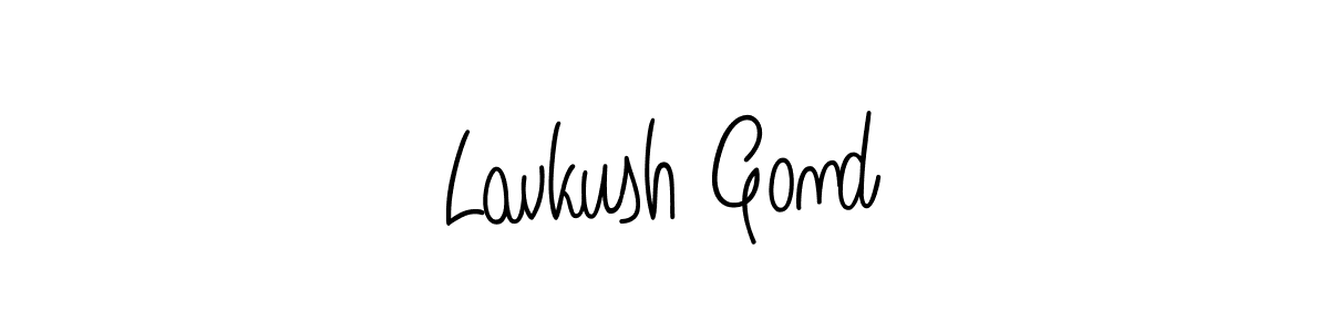 Design your own signature with our free online signature maker. With this signature software, you can create a handwritten (Angelique-Rose-font-FFP) signature for name Lavkush Gond. Lavkush Gond signature style 5 images and pictures png