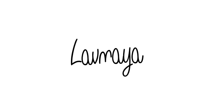 How to make Lavnaya name signature. Use Angelique-Rose-font-FFP style for creating short signs online. This is the latest handwritten sign. Lavnaya signature style 5 images and pictures png