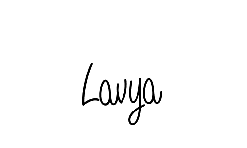 Design your own signature with our free online signature maker. With this signature software, you can create a handwritten (Angelique-Rose-font-FFP) signature for name Lavya. Lavya signature style 5 images and pictures png