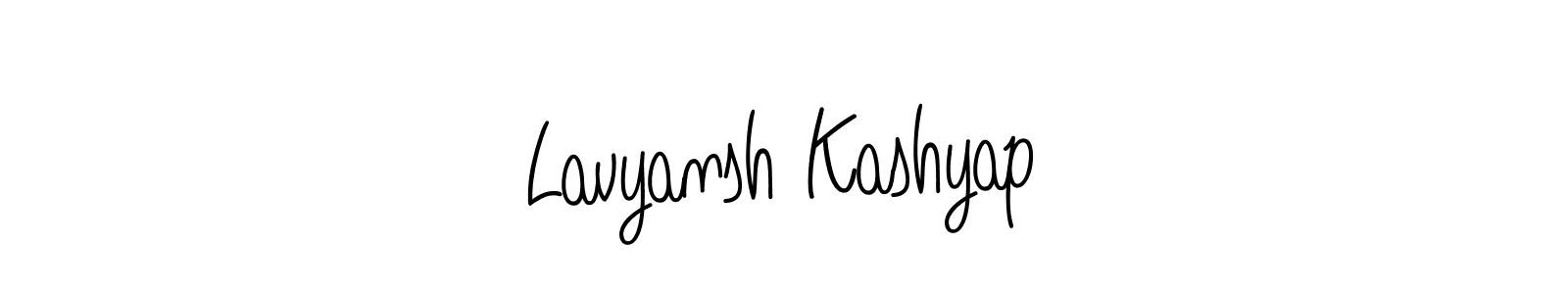 The best way (Angelique-Rose-font-FFP) to make a short signature is to pick only two or three words in your name. The name Lavyansh Kashyap include a total of six letters. For converting this name. Lavyansh Kashyap signature style 5 images and pictures png