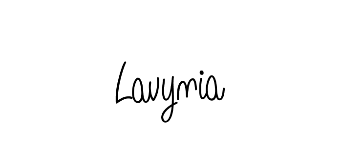 Lavynia stylish signature style. Best Handwritten Sign (Angelique-Rose-font-FFP) for my name. Handwritten Signature Collection Ideas for my name Lavynia. Lavynia signature style 5 images and pictures png