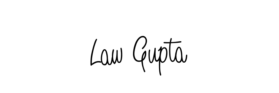 How to Draw Law Gupta signature style? Angelique-Rose-font-FFP is a latest design signature styles for name Law Gupta. Law Gupta signature style 5 images and pictures png