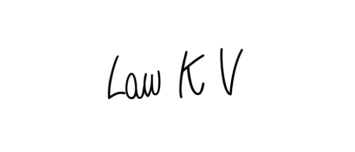 Also You can easily find your signature by using the search form. We will create Law K V name handwritten signature images for you free of cost using Angelique-Rose-font-FFP sign style. Law K V signature style 5 images and pictures png