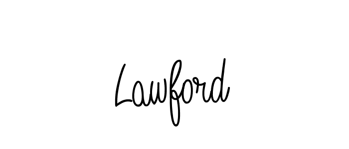 Use a signature maker to create a handwritten signature online. With this signature software, you can design (Angelique-Rose-font-FFP) your own signature for name Lawford. Lawford signature style 5 images and pictures png