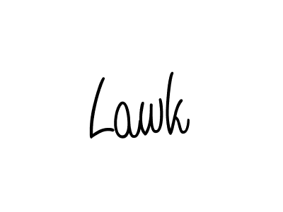 Make a beautiful signature design for name Lawk. With this signature (Angelique-Rose-font-FFP) style, you can create a handwritten signature for free. Lawk signature style 5 images and pictures png