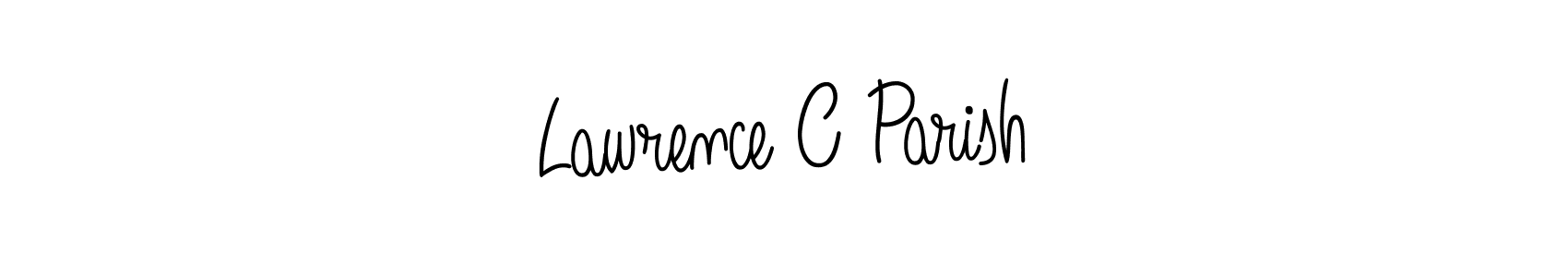 The best way (Angelique-Rose-font-FFP) to make a short signature is to pick only two or three words in your name. The name Lawrence C Parish include a total of six letters. For converting this name. Lawrence C Parish signature style 5 images and pictures png