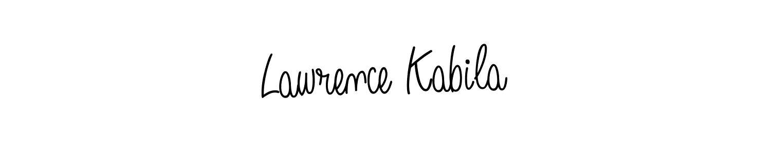 Use a signature maker to create a handwritten signature online. With this signature software, you can design (Angelique-Rose-font-FFP) your own signature for name Lawrence Kabila. Lawrence Kabila signature style 5 images and pictures png