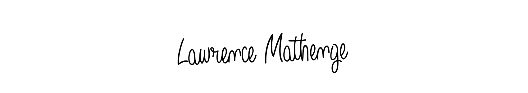 Make a beautiful signature design for name Lawrence Mathenge. Use this online signature maker to create a handwritten signature for free. Lawrence Mathenge signature style 5 images and pictures png