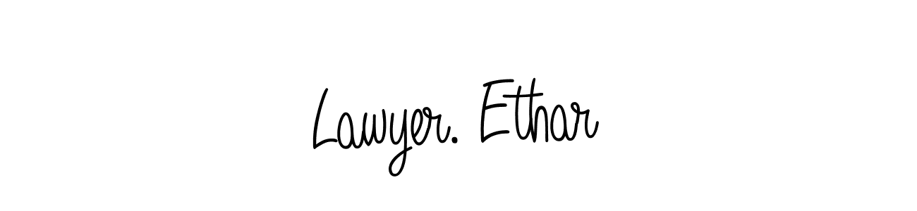 Also we have Lawyer. Ethar name is the best signature style. Create professional handwritten signature collection using Angelique-Rose-font-FFP autograph style. Lawyer. Ethar signature style 5 images and pictures png