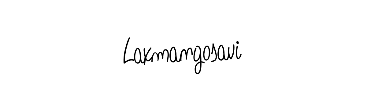 Use a signature maker to create a handwritten signature online. With this signature software, you can design (Angelique-Rose-font-FFP) your own signature for name Laxmangosavi. Laxmangosavi signature style 5 images and pictures png