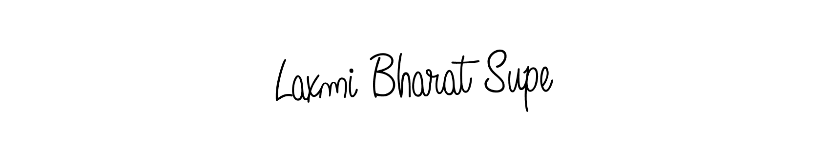 You should practise on your own different ways (Angelique-Rose-font-FFP) to write your name (Laxmi Bharat Supe) in signature. don't let someone else do it for you. Laxmi Bharat Supe signature style 5 images and pictures png