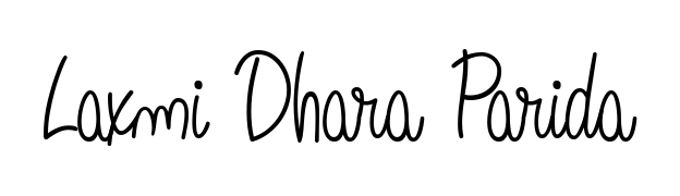The Angelique-Rose-font-FFP font transforms the name Laxmi Dhara Parida into an executive sign with sharp precision and distinguished character. Laxmi Dhara Parida signature style 5 images and pictures png