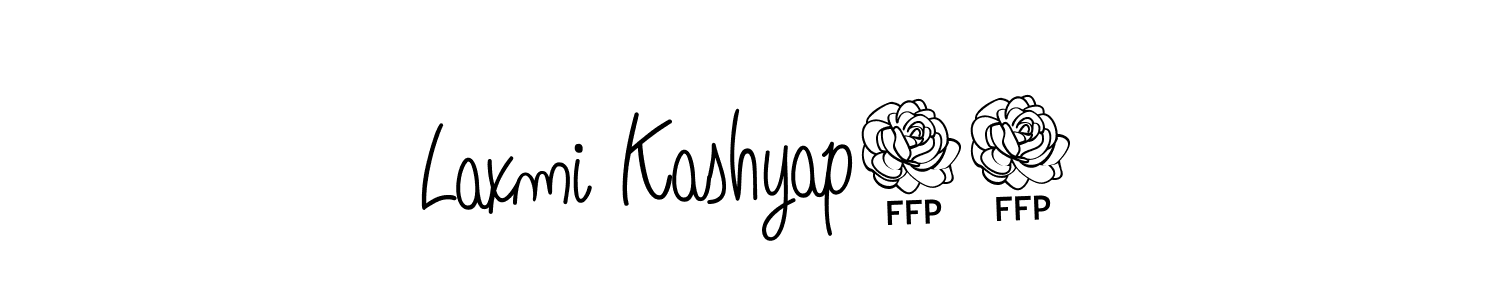 You should practise on your own different ways (Angelique-Rose-font-FFP) to write your name (Laxmi Kashyap09) in signature. don't let someone else do it for you. Laxmi Kashyap09 signature style 5 images and pictures png