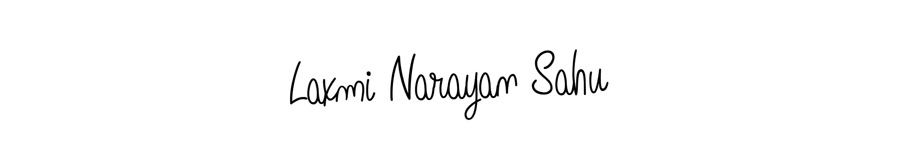 Use a signature maker to create a handwritten signature online. With this signature software, you can design (Angelique-Rose-font-FFP) your own signature for name Laxmi Narayan Sahu. Laxmi Narayan Sahu signature style 5 images and pictures png