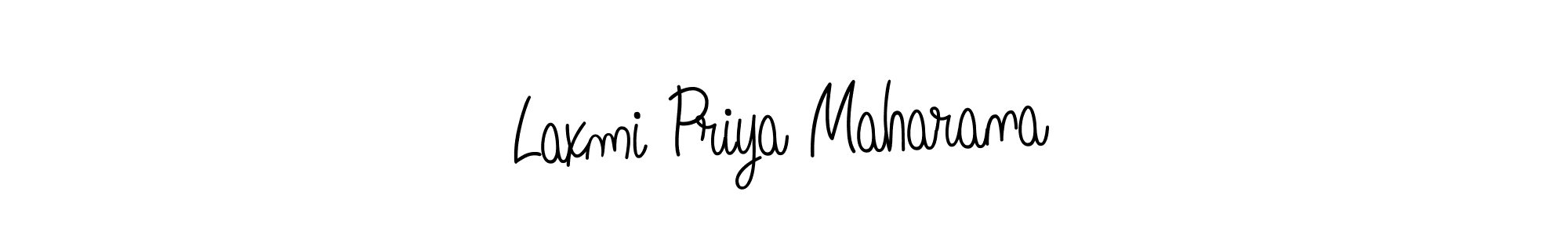 How to make Laxmi Priya Maharana name signature. Use Angelique-Rose-font-FFP style for creating short signs online. This is the latest handwritten sign. Laxmi Priya Maharana signature style 5 images and pictures png