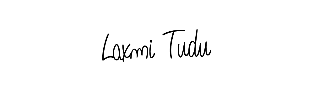 Design your own signature with our free online signature maker. With this signature software, you can create a handwritten (Angelique-Rose-font-FFP) signature for name Laxmi Tudu. Laxmi Tudu signature style 5 images and pictures png