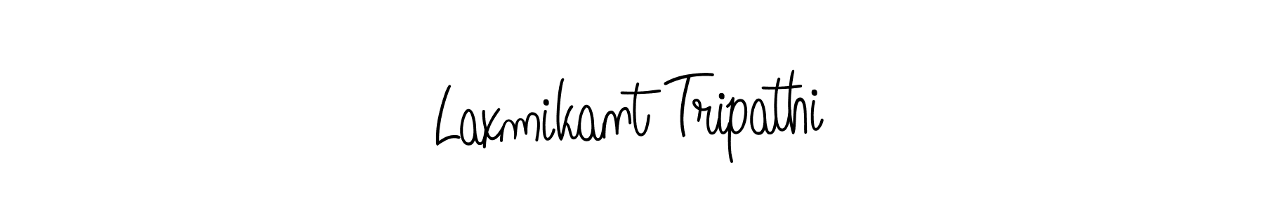 How to make Laxmikant Tripathi name signature. Use Angelique-Rose-font-FFP style for creating short signs online. This is the latest handwritten sign. Laxmikant Tripathi signature style 5 images and pictures png