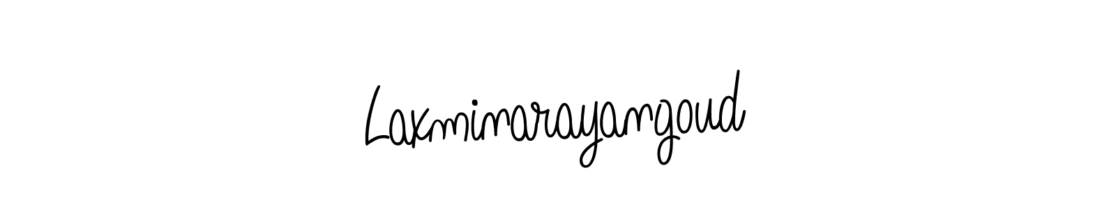 Use a signature maker to create a handwritten signature online. With this signature software, you can design (Angelique-Rose-font-FFP) your own signature for name Laxminarayangoud. Laxminarayangoud signature style 5 images and pictures png