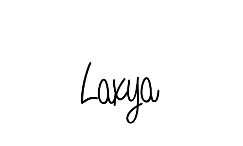 Use a signature maker to create a handwritten signature online. With this signature software, you can design (Angelique-Rose-font-FFP) your own signature for name Laxya. Laxya signature style 5 images and pictures png