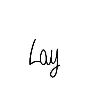 How to make Lay signature? Angelique-Rose-font-FFP is a professional autograph style. Create handwritten signature for Lay name. Lay signature style 5 images and pictures png