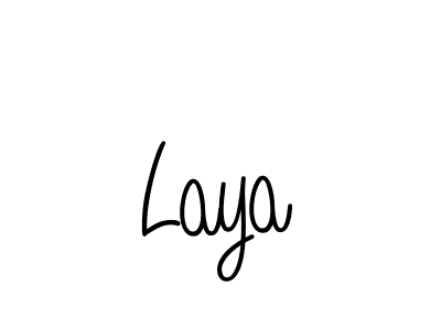 How to make Laya signature? Angelique-Rose-font-FFP is a professional autograph style. Create handwritten signature for Laya name. Laya signature style 5 images and pictures png