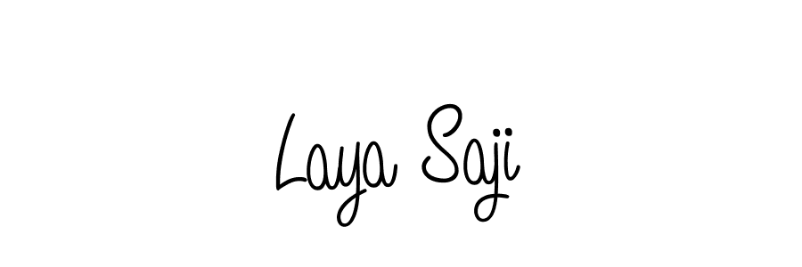 Design your own signature with our free online signature maker. With this signature software, you can create a handwritten (Angelique-Rose-font-FFP) signature for name Laya Saji. Laya Saji signature style 5 images and pictures png